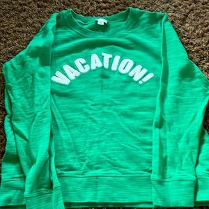 Green vacation sweatshirt
